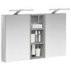 Bathroom Cabinet Set 3 Pcs 80 X 10.5 X 50 Cm Engineered Wood