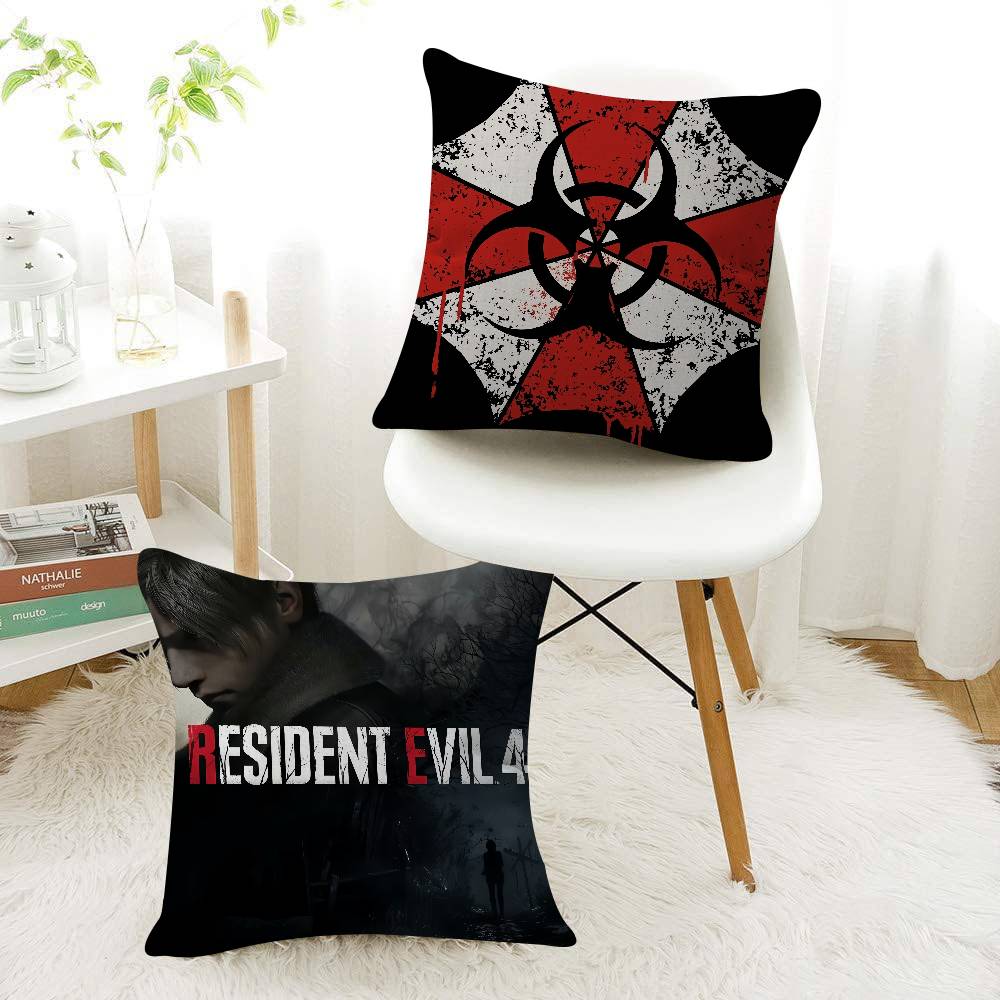 Game R-Resident E-Evil U-Umbrella Pillowcase Toon Gift Cushion Cover Bedroom Home Sofa Chair Seat Decor Pillow Case