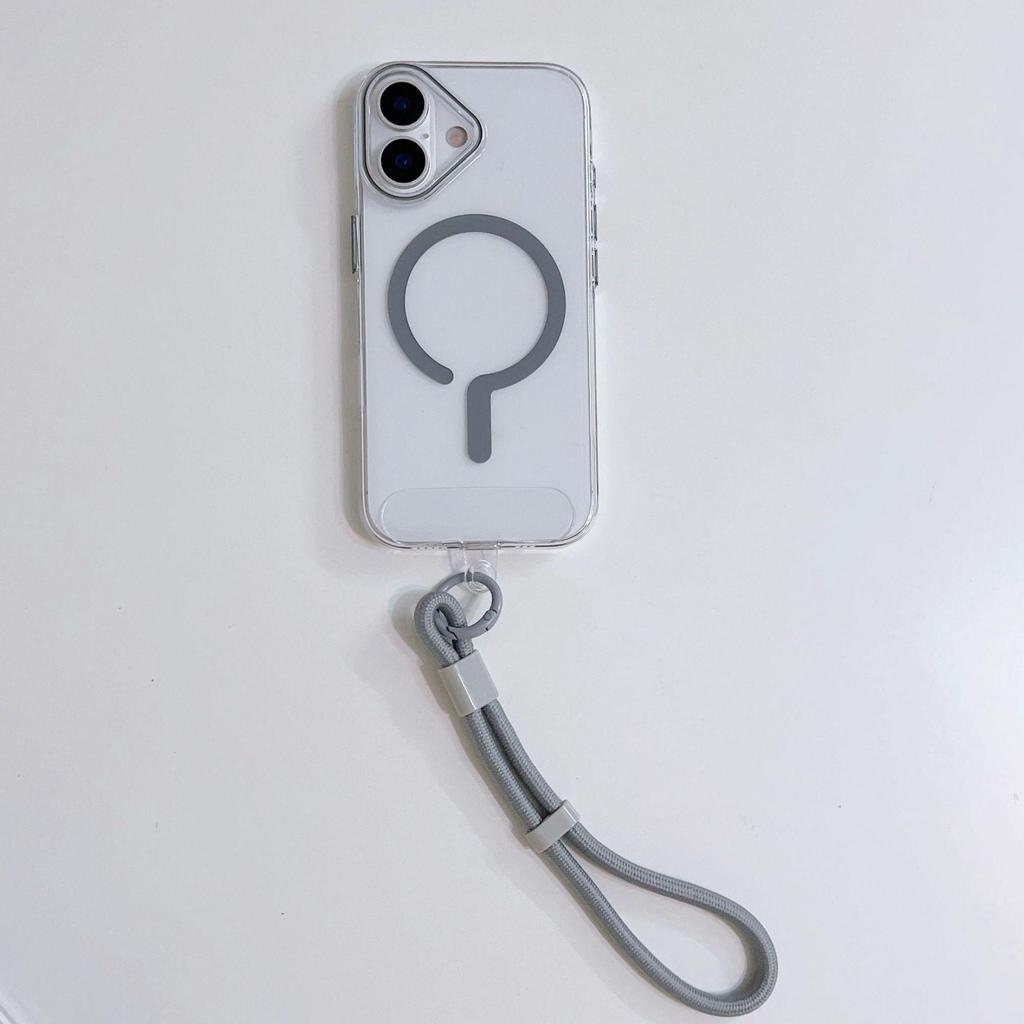 Hochtransparente Magnetische Hülle mit Verstellbarem Seil für Apple 17PROMAX - Öltropfen-Linsenrahmen, Kompatibel mit 16 und Trendigen 12 Modellen