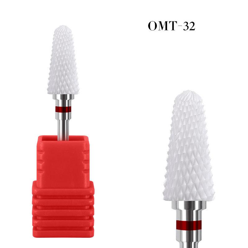 Electric Nail Drill Bit Milling Cutter Ceramic Tungsten Carbide Polishing Grinding Head For Manicure Cutters Nail Art Tools