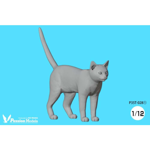 Passion Models 1/12 Scale Resin Kit (P35T-028) - Set of 5 Cats for Cat Lovers (Animals)