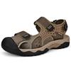 WAERTA New Fashion Summer Leisure Men Shoes Beach Sandals High Quality Genuine Leather Sandals Soft Men Sandals Large Size 38-46