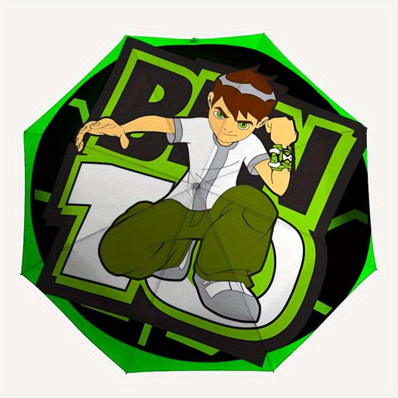 

1pc Ben 10 Automatic Opening/closing Umbrella, Foldable Sunshade, Perfect Gift for Friends, Durable Handle yy250815115