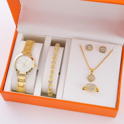 Temperament Steel Belt Women'S Watch Watch Fashion Simple Trend Women'S Quartz Watch Bracelet Set
