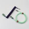 Laptop Keyboard Cable Type c to Usb c Long Coiled  Cable for Mechanical Keyboard Usb c Coiled aviator Cable