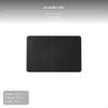 Outdoor Leather Table Mat, Scratch Resistant, Heat Insulation, RollUp Picnic Pad Small Black