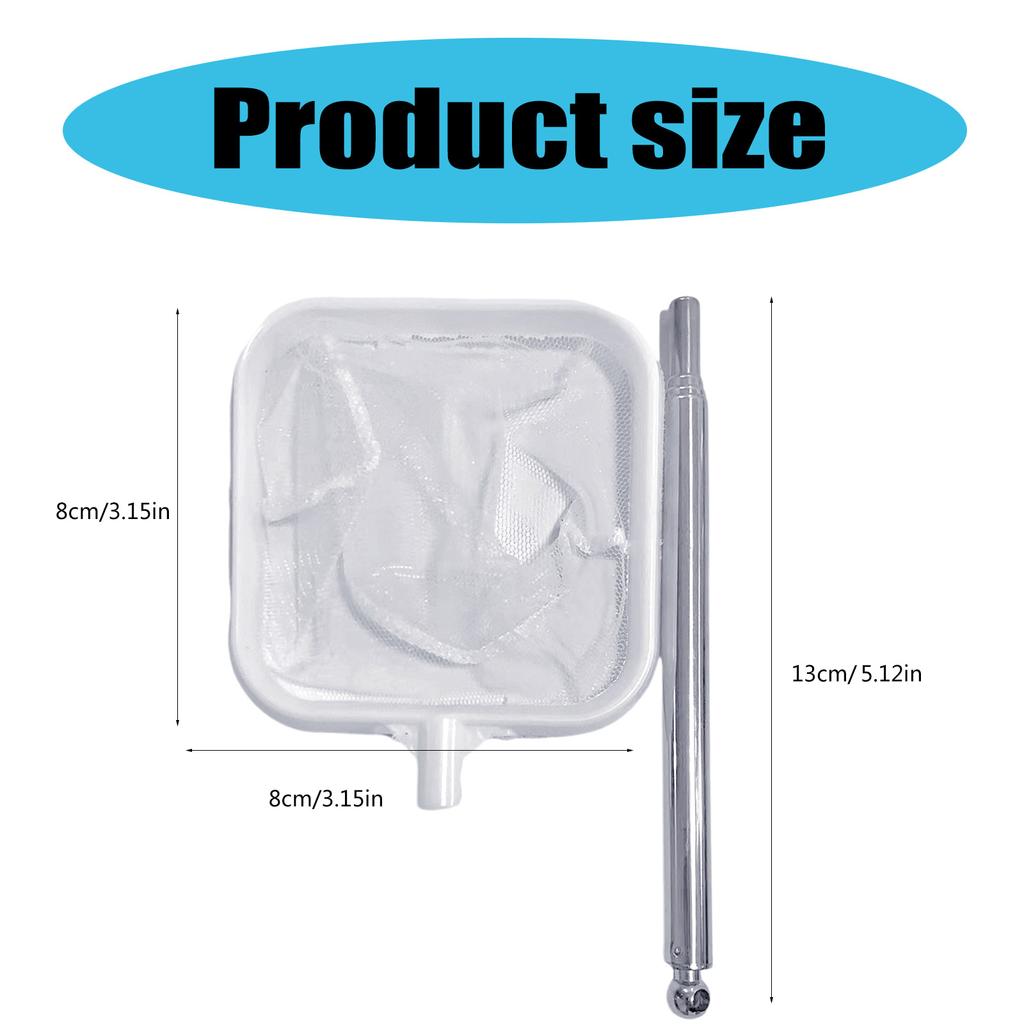 Adjustable Square Fishing Net for Fish Shrimp Telescoping Rod Telescopic Extendable Fishing Net