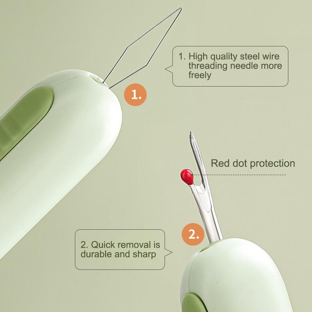 Nähnahttrenner, 2-in-1-Einfädler, Nähfadenentferner, Haushaltsnähzubehör, Nähnahtfadenentferner, Nähzubehör