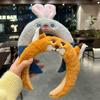 Adorable Cartoon Animal Plush Headband & Hair Clips for Kids & Adults - Perfect for Face Washing or Photos