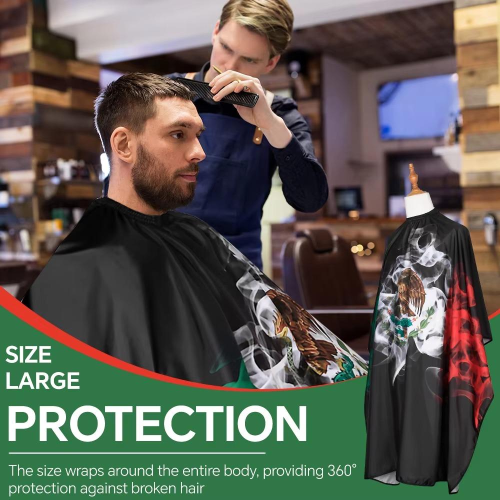 Cape de Coupe de Cheveux Imperméable pour Salon Cape de Barbier Tissu pour Coiffeur Robe Coiffeur