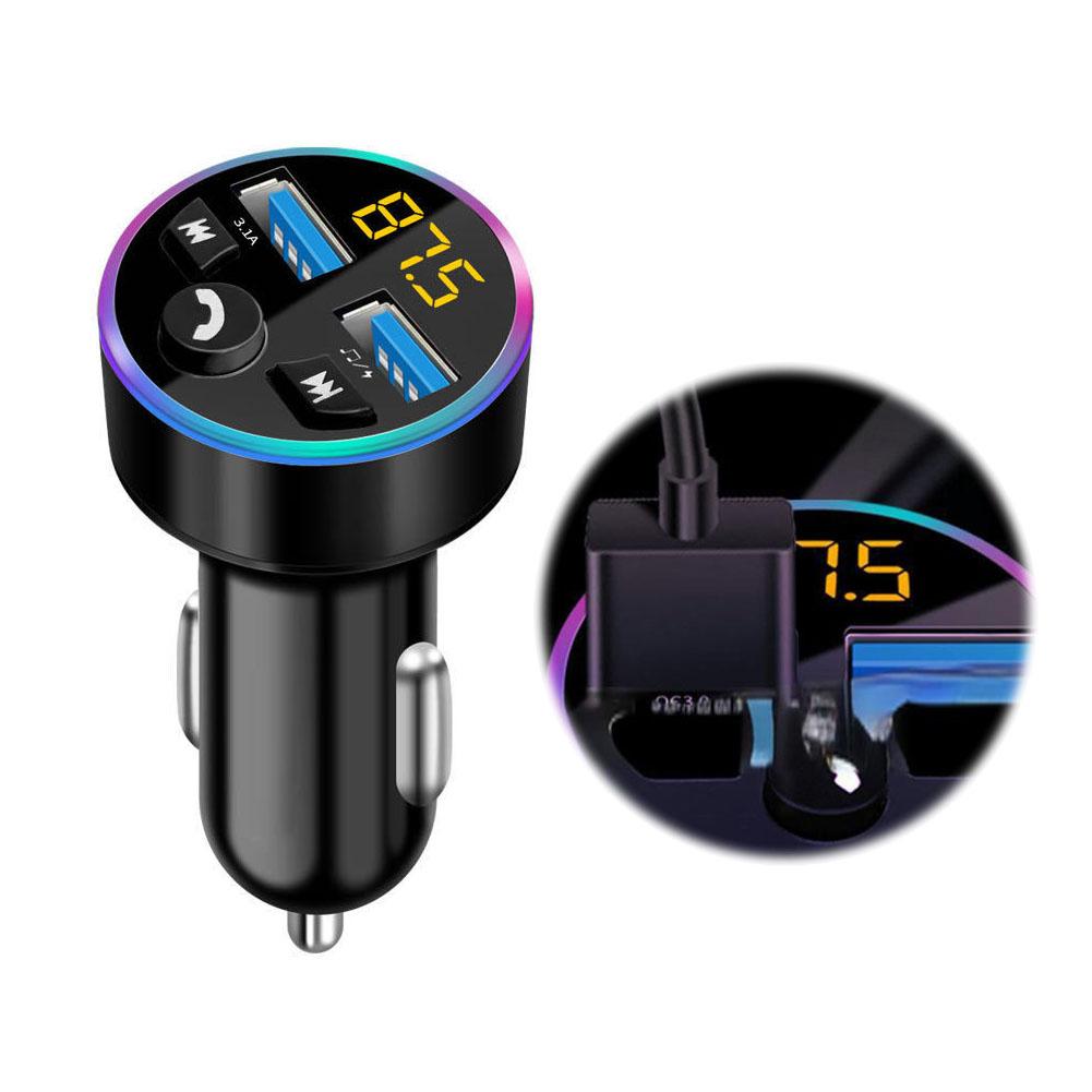 Car Bluetooth-compatible Receiver With Lossless Audio Car Quality Adapter With Lighter And Charger Cigarette Player, MP3 So I8A9