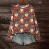 Women's Loose Fashion Casual Printed Long Sleeve Pullover