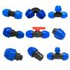 1pcs 20/25/32mm 1/2" 3/4" 1"  PE Pipe Quick Connector Elbow Reducing Water Pipe Joint Tap Water Irrigation