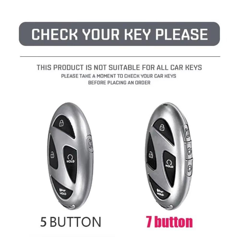 5/7 Buttons Car Key Case for Hyundai IONIQ 6 Grandeur GN7 Kona Ev 2023 Lonic 6 Car Accessories