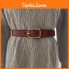Style Solid Color Pure Leather Belt Women Metal Pin Buckle Jeans Supplies Pants