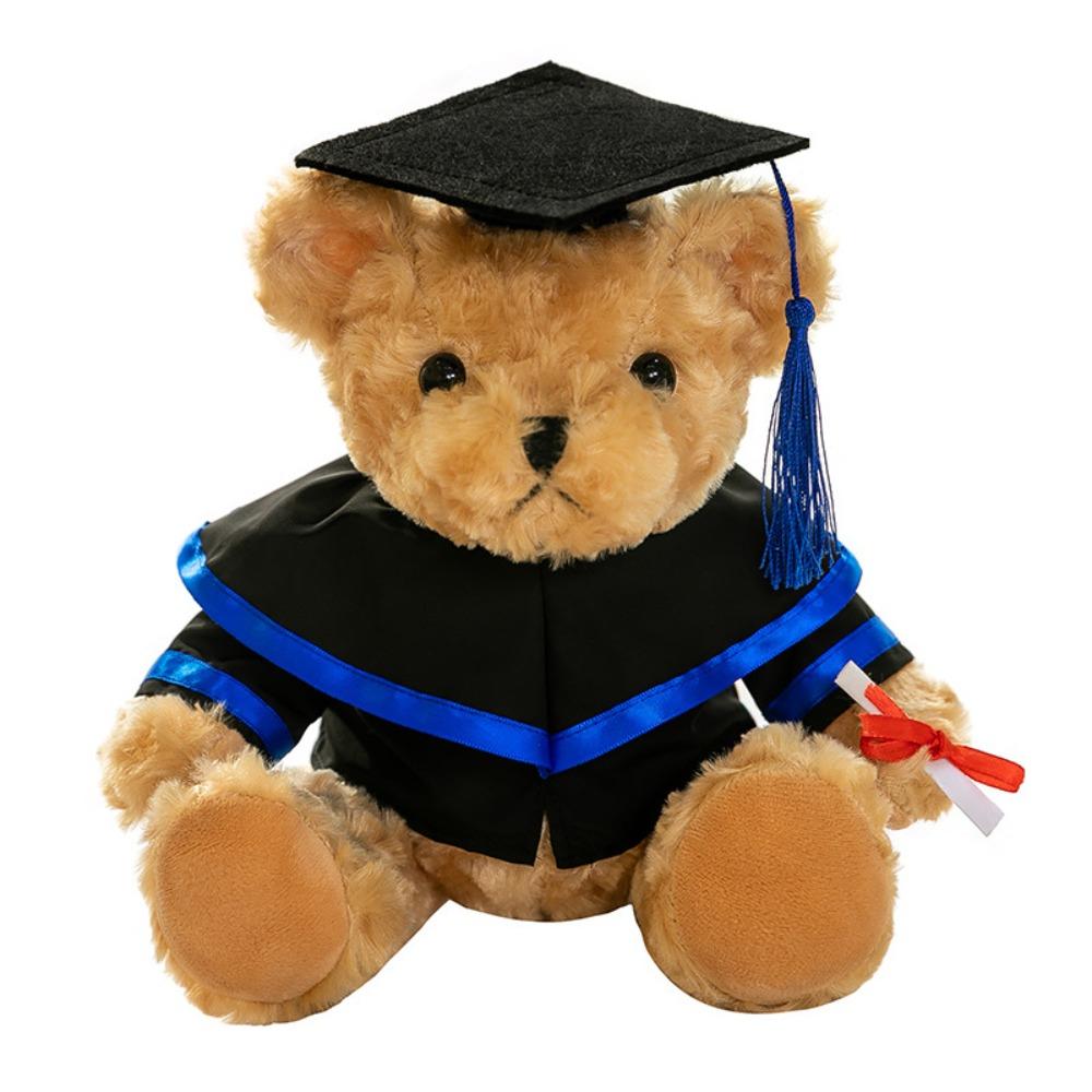 Cute Doctor Cap Graduation Bear Doll Academic Dress Bear Animal Doll  Graduates Celebration