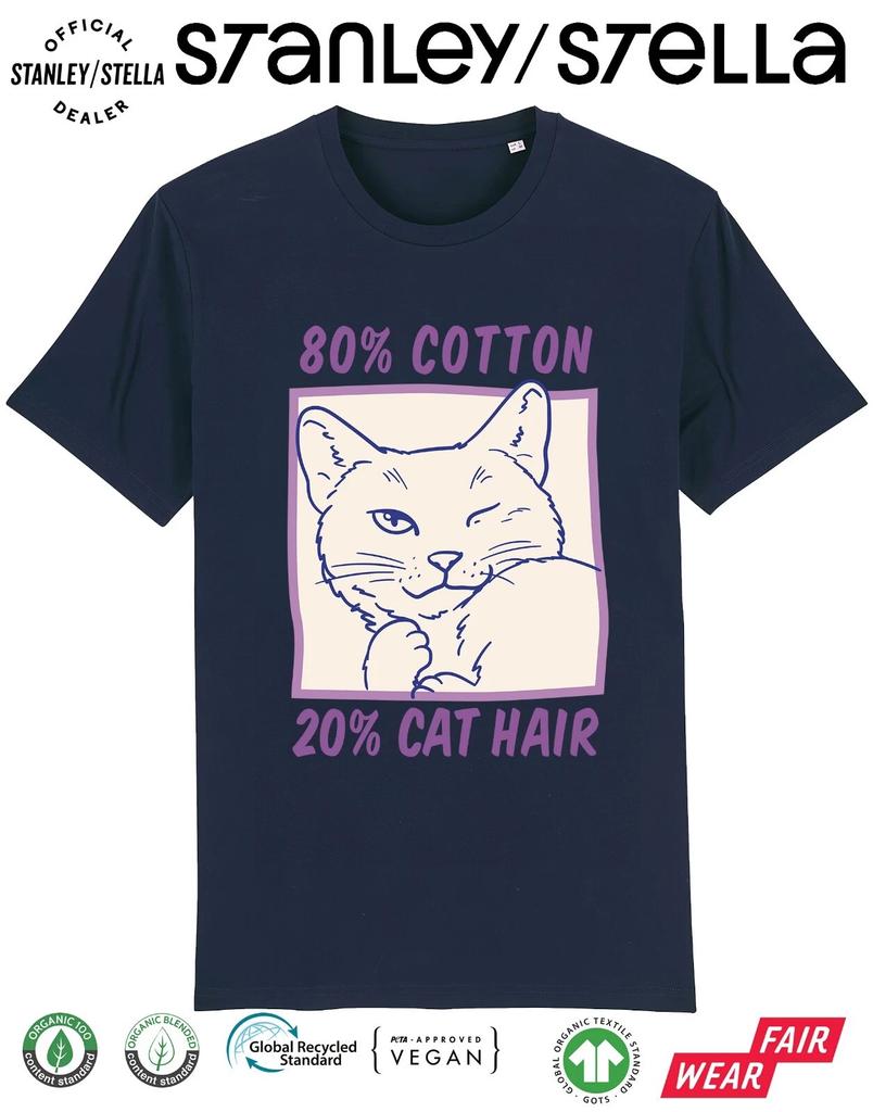 Cat Hair T-Shirt Funny Kids Pet Gift / Top