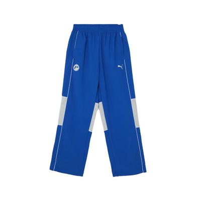 Comfortable Soft Versatile Elastic Mid-Waist Casual Pants Unisex Bottoms Blue 631851-58