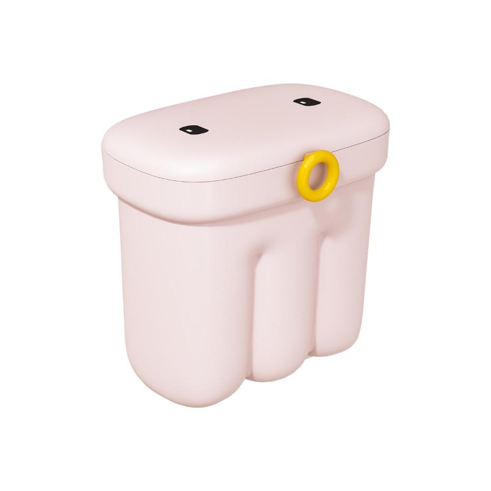 

Cartoon Wall Mounted Trash Can Large Capacity Cabinet Door Bin Waste Bin Food Waste Disposal розовый