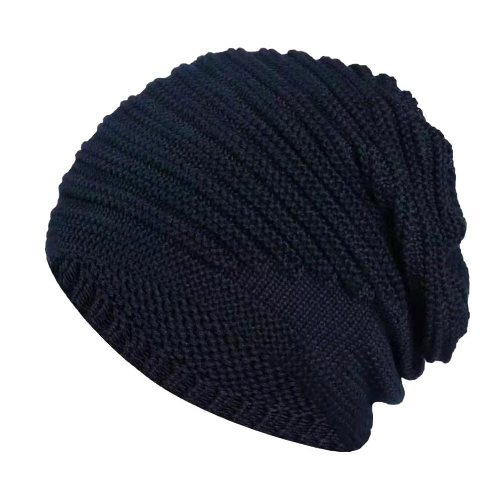 Soft Winter Knitted Hat Warm Ear Protection Hat Casual Beanies  Outdoor