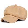 Achtkantiger Wollhut Einfarbig Unisex Outdoor Warme Hüte Winter Freizeit Barettmütze Modische Kappen