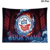 Benutzerdefinierte Name FC Hansa Rostock Gedruckte Wandteppich – Wandbehang für Schlafzimmer, Studentenwohnheime und Heimdekoration