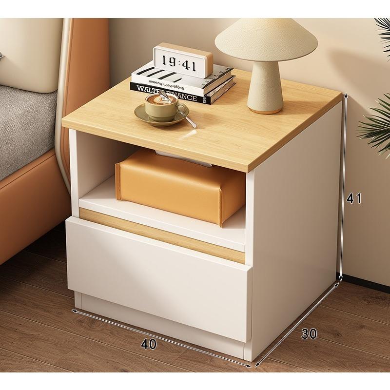 Bedside Table Household Simple Small Multi-Functional with Pumping Storage Locker Rental House Bedroom Bedside Small Cabinet