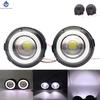 2PCS For Nissan X-Trail (T31) 2007 2008 2009 2010 2011 2012 Car H11 LED Fog Light Angel Eye DRL Daytime Running Light  30W 12V