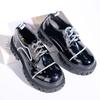 Children's 2025 Thick-Soled British-Style Leather Slip-On School Shoes