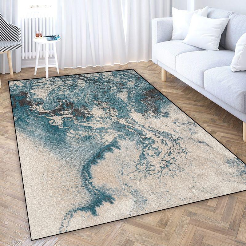 Modern Ink Wash Carpets Living Room Abstract Aesthetics Bedroom Decoration Non-slip Large Area Rugs Office Entrance Floor Mats