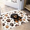 1pc, 2D Flat Printing, Dachshund Paw Print Entrance Mat, Perfect for Holiday Dining And Home Decor, Indoor/Outdoor Party Decoration