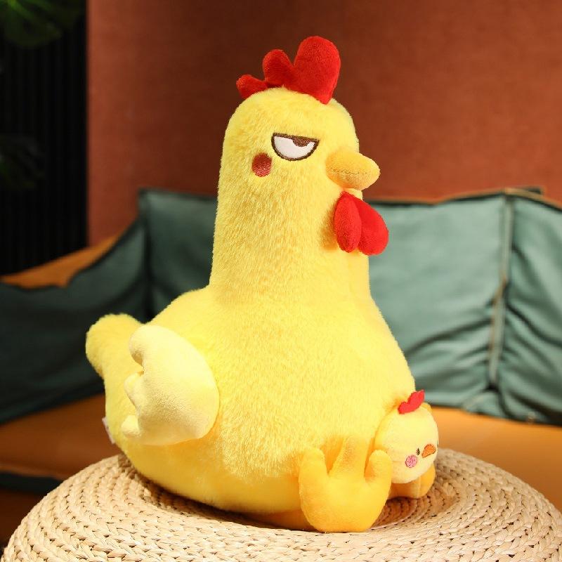 InCreative Funny Big Cock Plush Toy Doll Cute Chicken Doll Chicken Doll Chicken Couple Birthday Gift Plush