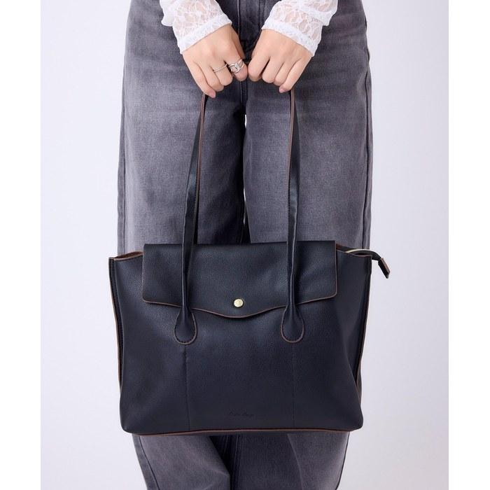 [Regato Largo] Duo Tote Bag A4 Commute Lightweight Business Office Synthetic Leather Ivory Free Size