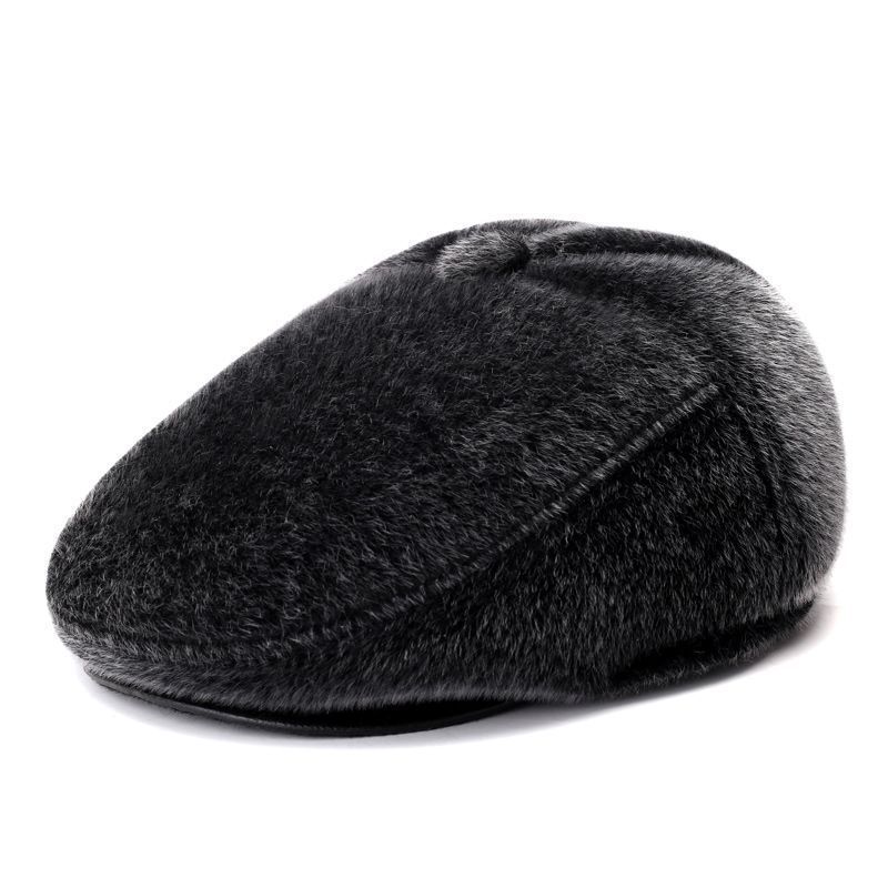 Lei Feng Hat for Men, Winter, Middle-aged and Elderly, Cotton Hat, Outdoor Ear Protection, Cycling Hat, Anti Cold Skiing, and Plush Warm Hat