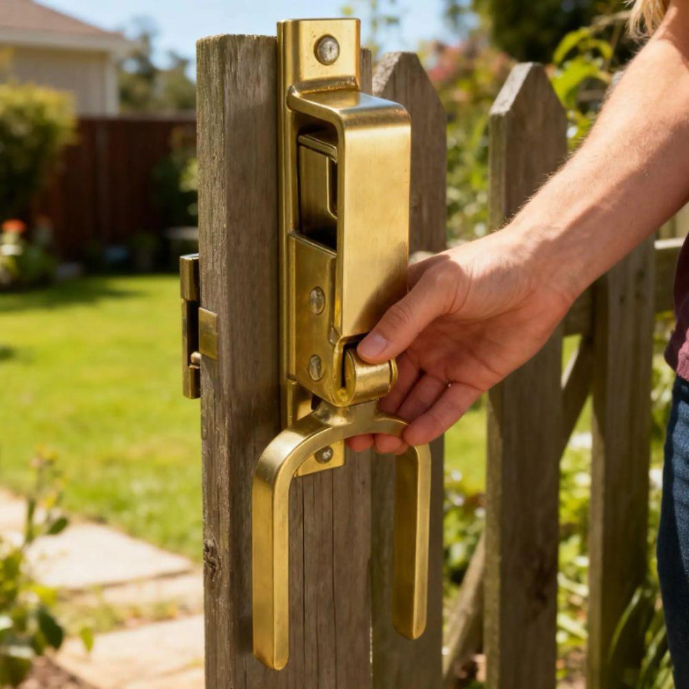 Sturdy Durable Portable Immediate-locking Lock Instant Locking Gate Lock  Gate Lock