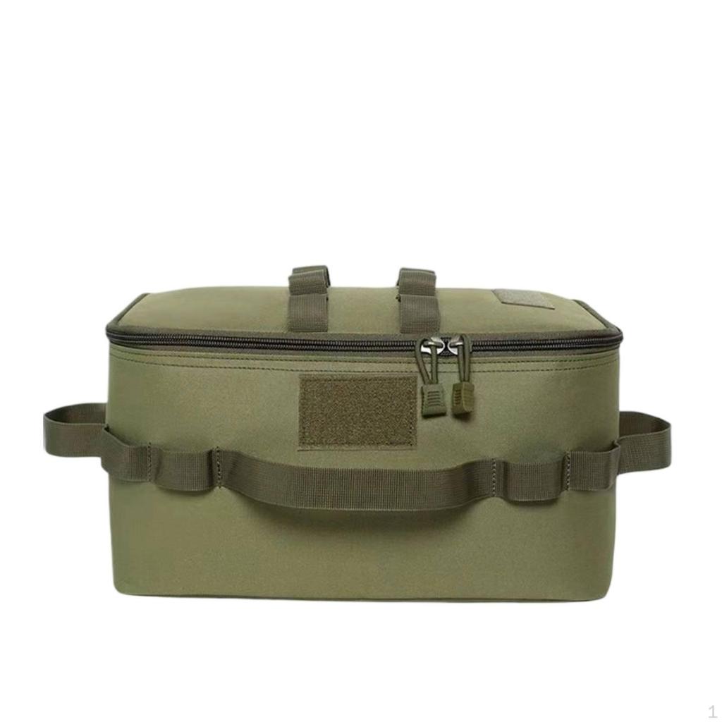 Outdoor Cooking Organizer Zippered Kitchen Carry Handles Cookware Bag