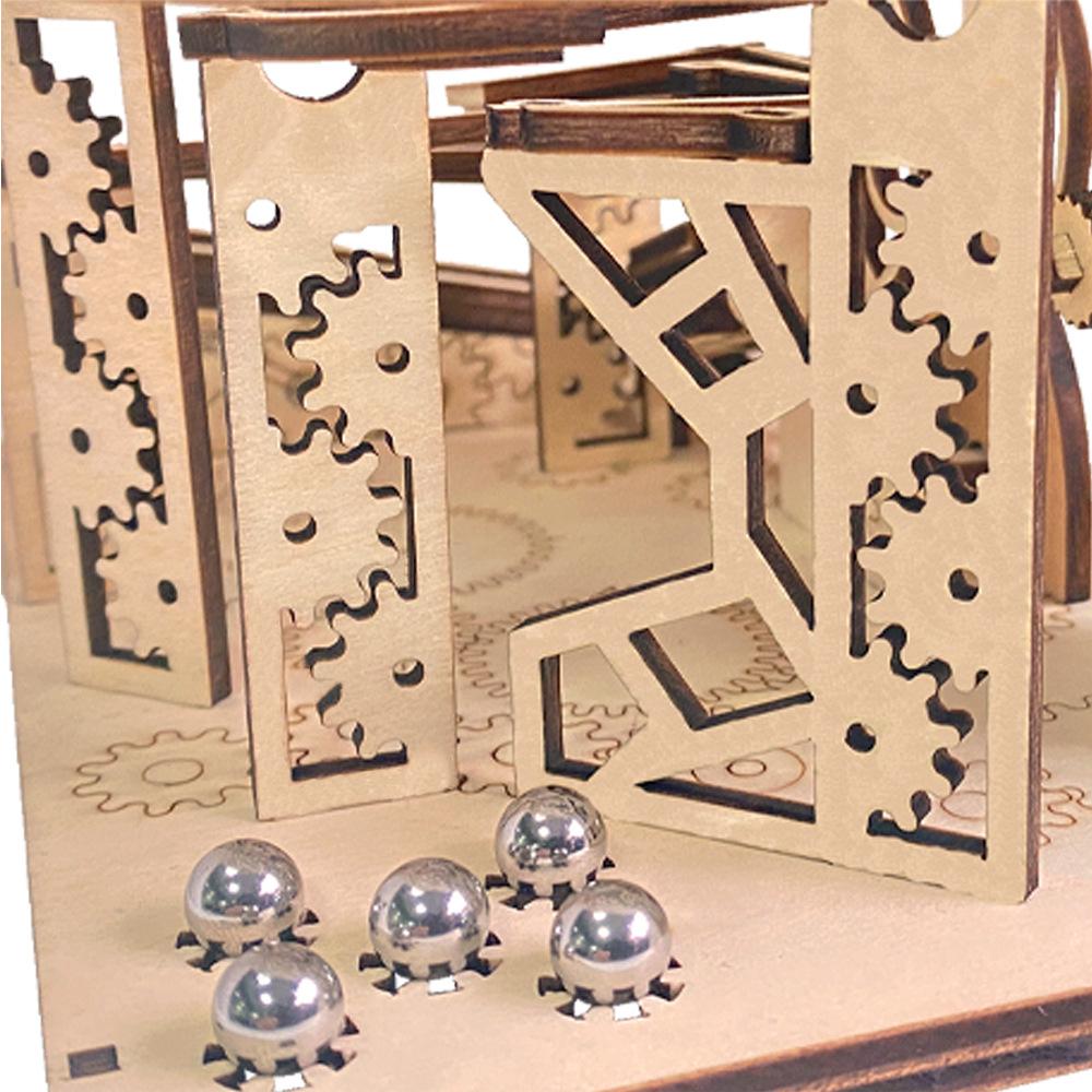 Children's Puzzle 3D Puzzle DIY Stone Thrower Manual Assembly Toy Mechanical Track Model Science Toys Learning