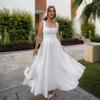 Summer New Women's Clothing Temperament Square Neck Sleeveless Waist Suspender Dress Women