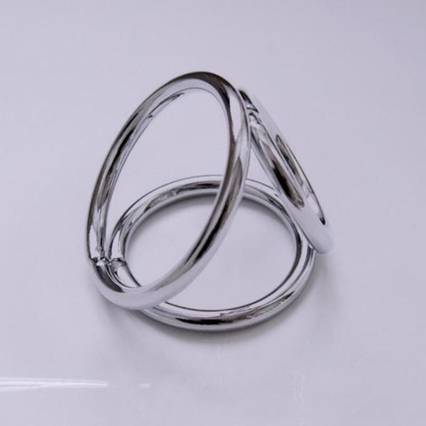 Triple Stainless Steel Male Ring Accessories
