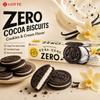 Biscoitos de Cacau Recheados com Creme Lotte ZERO 96g