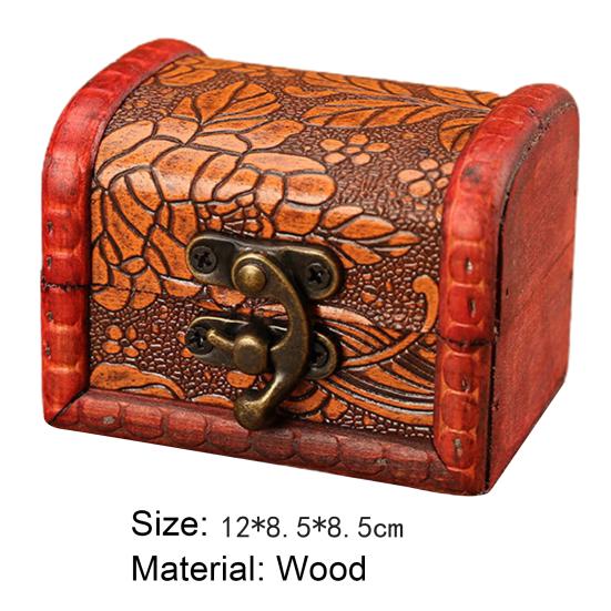 Cutie Depozitare Bijuterii Vintage Decorativă 7 Tipuri Modele frumoase de imprimare Container pentru bijuterii pentru femei