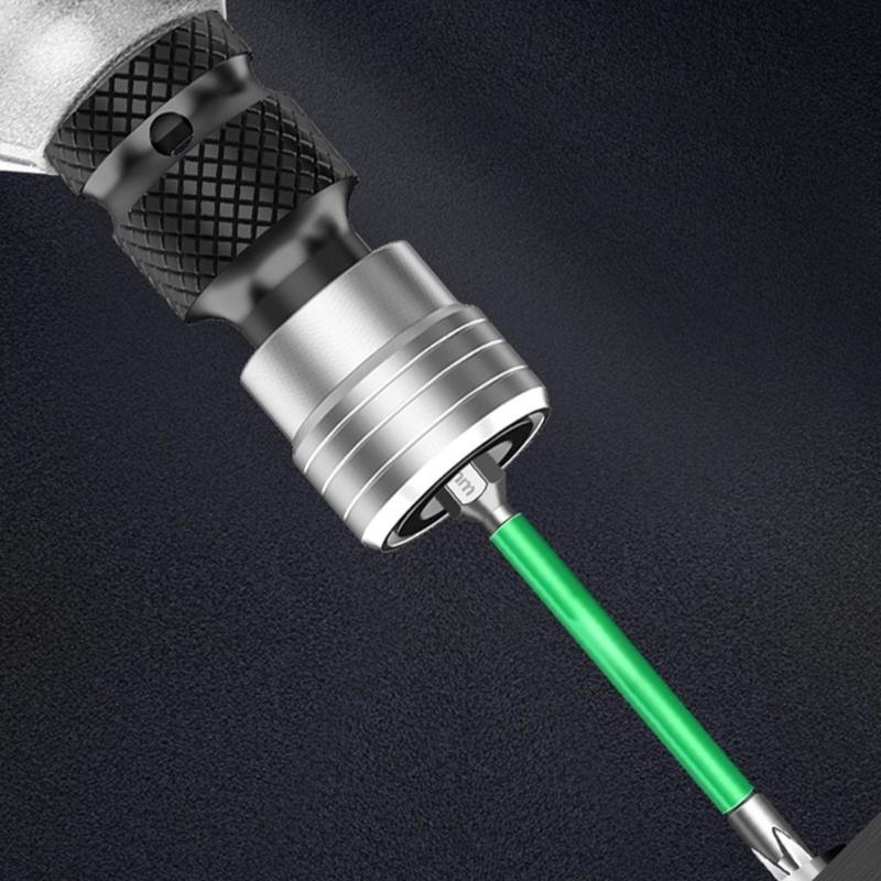 1/2inch Square Drives To 1/4inch Hex Female Socket Adapter Converters Chuck Adapter for Impacts Electric Wrench
