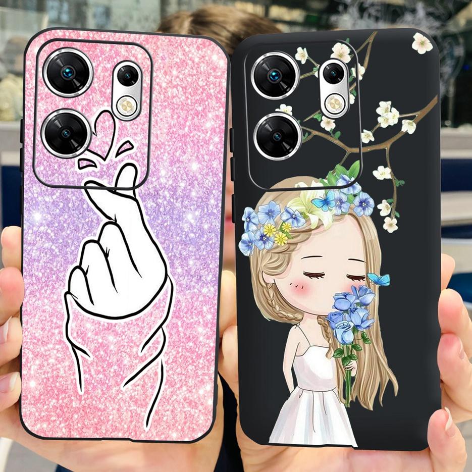 For Infinix Zero 30 4G Case X6731B Cute Cat Butterfly Cover Soft Silicone TPU Phone Case For Infinix Zero 30 5G Zero30 4G Fundas