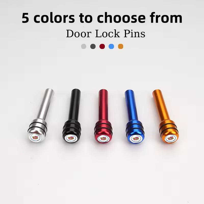 Aluminum Alloy Car Door Lock Knob Pins Caps Covers For Cadillac ATS CT4 CT6 CTS ESCALADE SLR SLS SRX XLR XT5 XT6 XTS Accessories