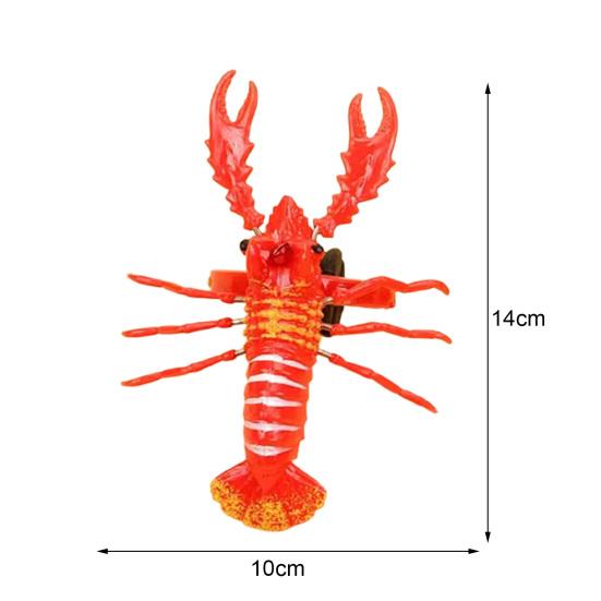 4Pcs Entertainment Smooth Edges Burr-free Simulation Lobster Model Boys Girls Pull Cord Toys