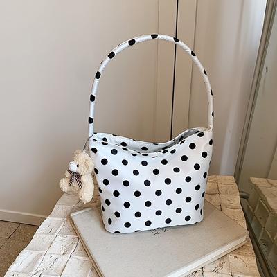 Niche Polka Dot Handbag, Women's Versatile Shoulder Bag/underarm Bag, Small Handbag for Going Out To Work, Lightweight Design.