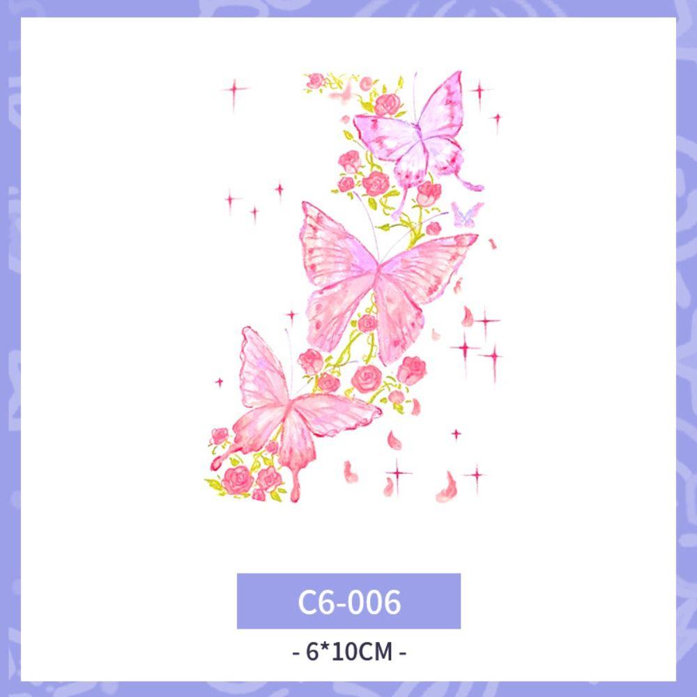 Butterfly Body Art Sticker Cloud Makeup Tattoo Decals Kawaii Temporary Tattoo Stickers  Women