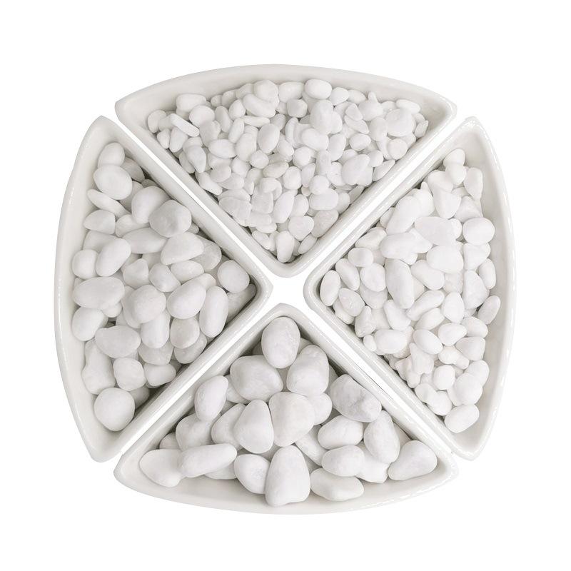 Hanbaiyu Natural White Pebbles for Gardening and Landscaping