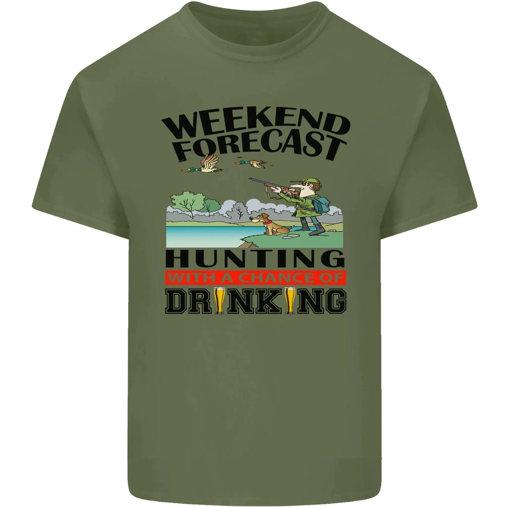 Hunting Alcoholic Beer Funny Hunters On Weekends TShirt 100 Cotton ONeck Short Sleeve Summer Casual Mens Tshirt Streetwear