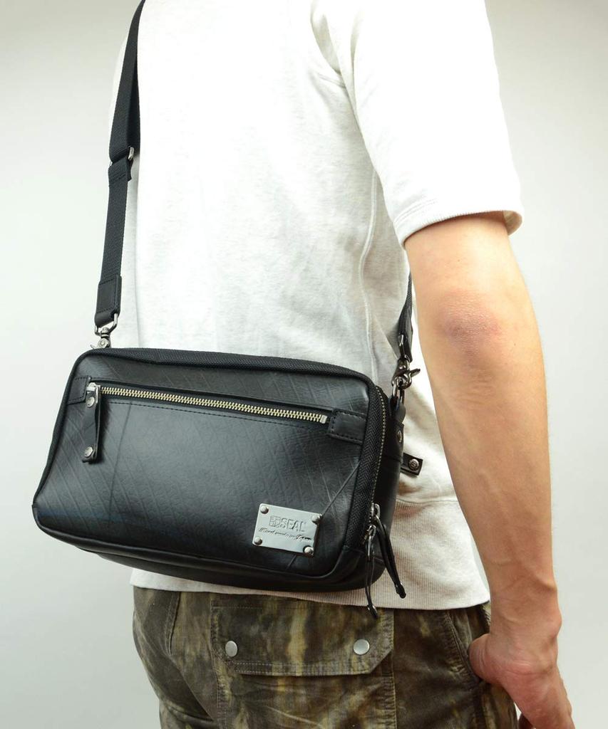 [SEAL] Travel Mini Shoulder Bag for Men, Waterproof, Crossbody, Motorcycle, Travel Bag, Made in Japan, PS-099NV